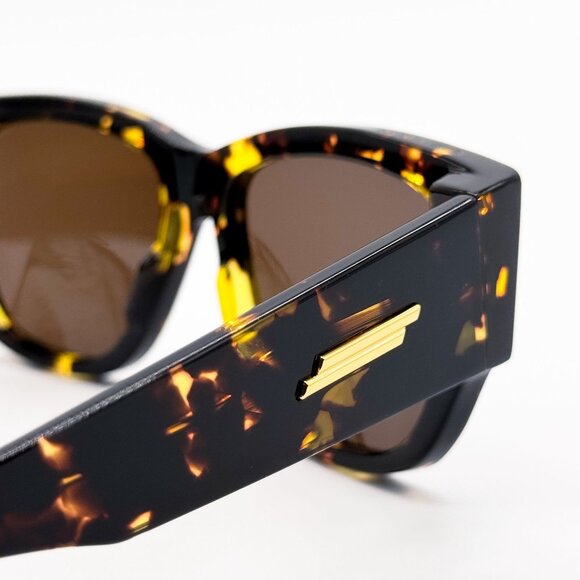 NEW BOTTEGA VENETA SUNGLASSES BV1026S 002 HAVANA WOMEN EYEWEAR BOTTEGA VENETA - Picture 6 of 8